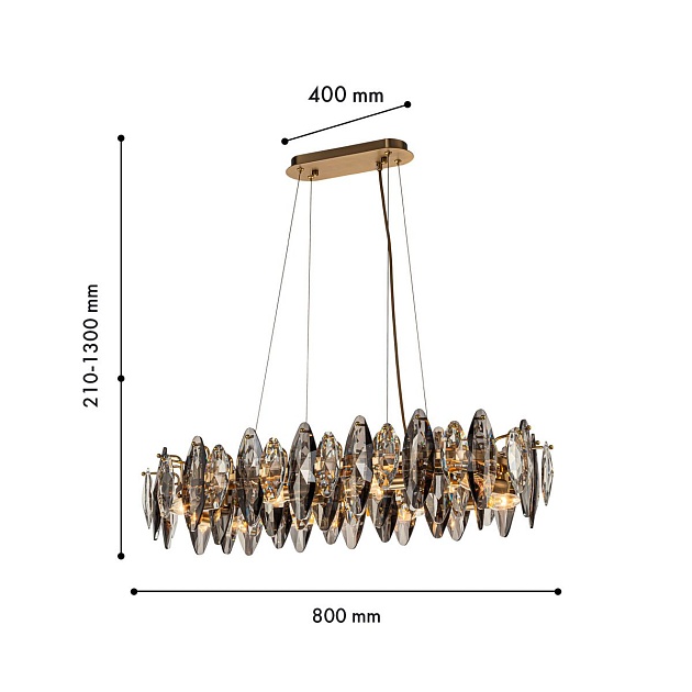 Подвесная люстра Favourite Glans 4303-8PC Фото № 2