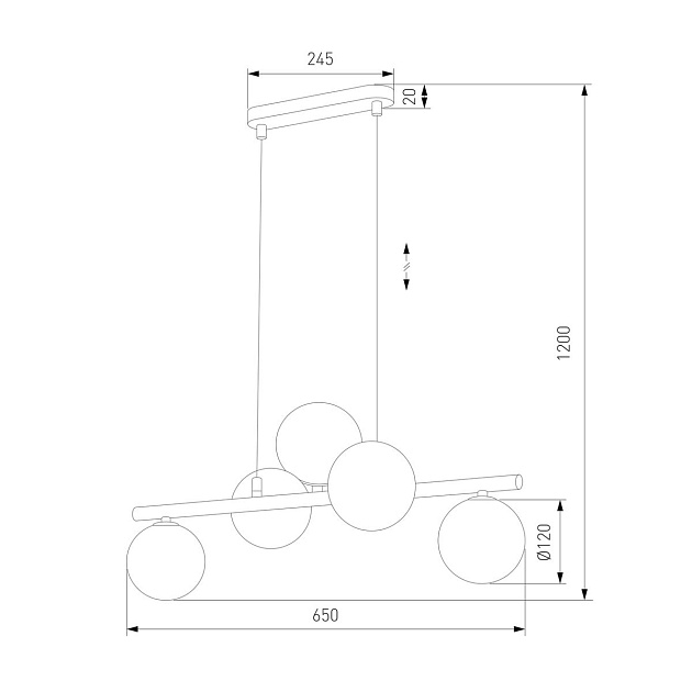 Подвесная люстра TK Lighting 6105 Estera изображение 2 Подвесная люстра TK Lighting 6105 Estera Фото № 2