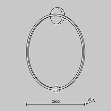 Настенный светодиодный светильник Maytoni Halo MOD005WL-L35BSK 3