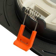 Светильник встраиваемый Feron DL701 потолочный GX70 черный квадрат 51096 1