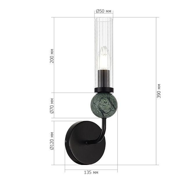 Бра ST Luce Medea SL1244.401.01 изображение 2 Бра ST Luce Medea SL1244.401.01 Фото № 2