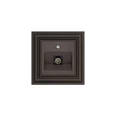 ТВ-розетка Liregus Retro коричневый омбре 29-032