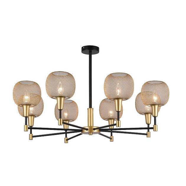 Подвесная люстра Gerhort G11061/8BK+GD GD Фото № 1