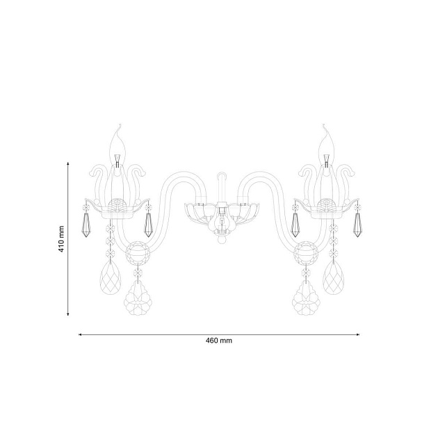 Бра Lucia Tucci Ashanti W1250.2 Clear Фото № 2