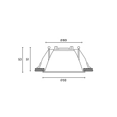 Встраиваемый светильник Hesby Lighting Hesby Odda IP20,10Вт, GU5.3, белый HSBL_0114 2