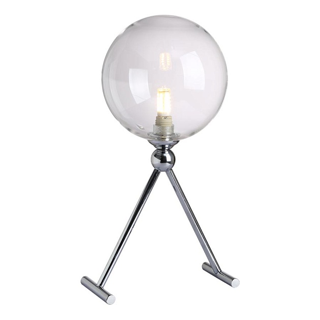 Настольная лампа Crystal Lux Fabricio LG1 Chrome/Transparente изображение 1 Настольная лампа Crystal Lux Fabricio LG1 Chrome/Transparente Фото № 1