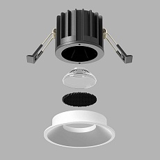 Встраиваемый светильник Maytoni Technical Round DL058-12W4K-W 4