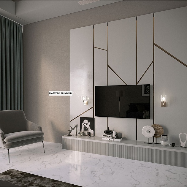 Бра Crystal Lux Maestro AP1 Gold изображение 5 Бра Crystal Lux Maestro AP1 Gold Фото № 5