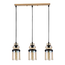 Подвесной светильник ЭкономСвет 30109/3GD AMB+BK