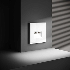 Розетка компьютерная встраиваемая Voltum S70 двойная RJ45+RJ45 кат.6, (белый глянцевый) VLS060201 3