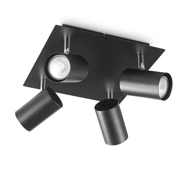 Спот Ideal Lux Spot PL4 Nero 156781 Фото № 1