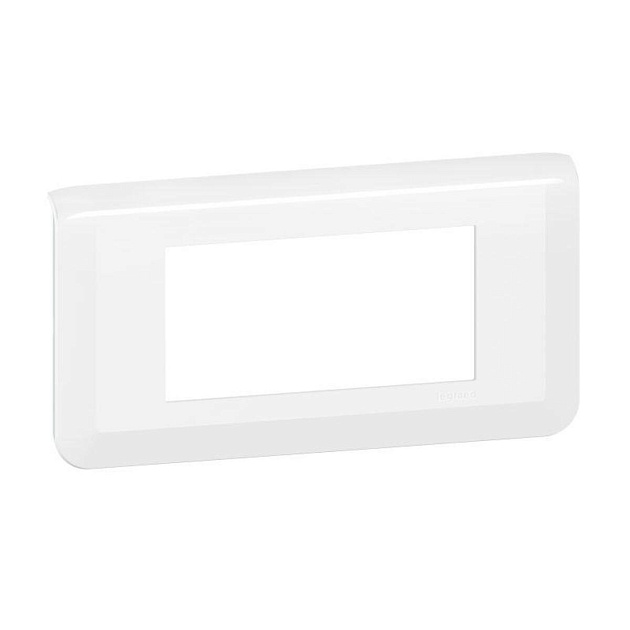 Рамка 4 модуля Legrand Mosaic белая 078814L 277814L изображение 1 Рамка 4 модуля Legrand Mosaic белая 078814L 277814L Фото № 1