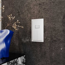 Рамка стеклянная Voltum S70 на 2 поста, (белый,матовый,стекло) VLS110202 1