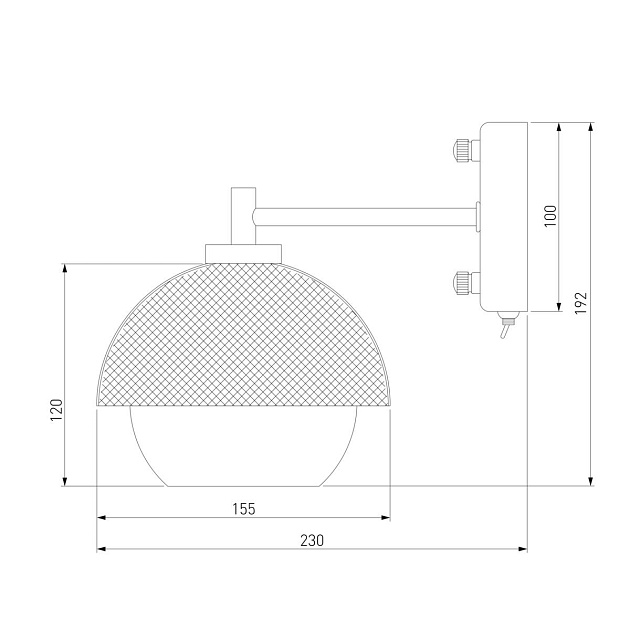 Бра Eurosvet 70106/1 черный изображение 2 Бра Eurosvet 70106/1 черный Фото № 2