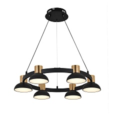 Подвесная светодиодная люстра Indigo Traforo 11059/6P Black V000182L 2