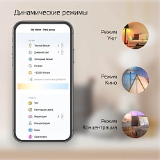 Лампа светодиодная диммируемая филаментная Gauss Smart Home Filament Diamond E27 6,5W 2000-5500K золотистая 1370112 1