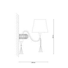 Бра Lucia Tucci Pelle Bianca W119.2 1