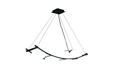 Люстра подвесная Alfa Light F3524-07 White+Black E27*4