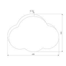 Настенный светильник TK Lighting 10006 Cloud 1