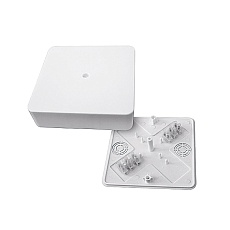 Коробка разветвительная КМР-030-032кг наружная (100х100х28) белая с клеммником EKF PROxima plc-kmr-030-032kg