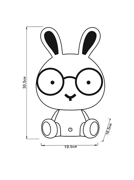 Настольная лампа Lucide Dodo Rabbit 71591/03/66 изображение 2 Настольная лампа Lucide Dodo Rabbit 71591/03/66 Фото № 2