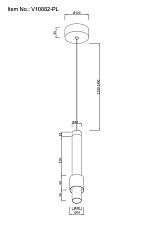 Подвесной светодиодный светильник Moderli Elli V10882-PL 1