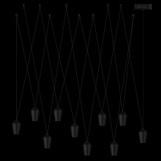 Подвесной светодиодный светильник Loft IT Blackout 10357/10 4