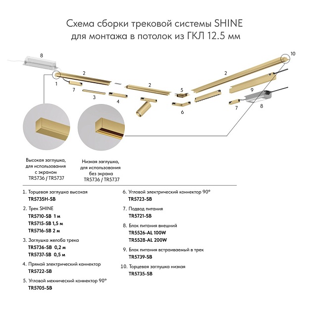 Подвод питания Denkirs Shine Base TR5721-SB изображение 2 Подвод питания Denkirs Shine Base TR5721-SB Фото № 2