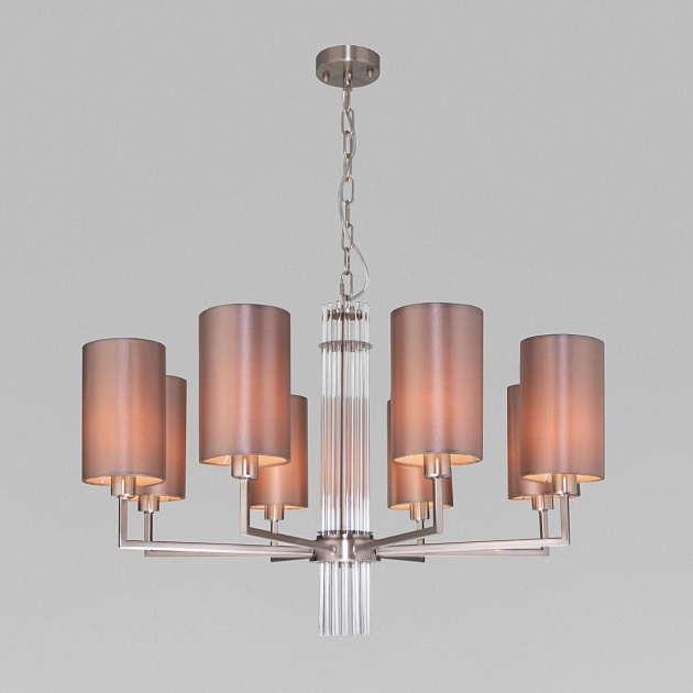 Подвесная люстра Eurosvet Soffio 60134/8 никель Фото № 1
