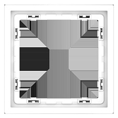 Рамка пластиковая Voltum S70 на 1 пост, (белый матовый) VLS100102