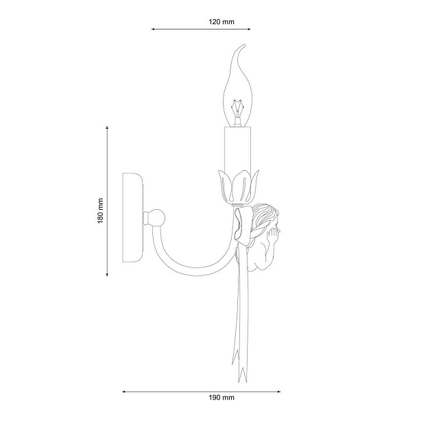 Бра Lucia Tucci Angelo W147.1 Ivory Фото № 2