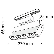 Трековый светодиодный светильник для магнитного шинопровода Maytoni Track lamps TR015-2-10W3K-B 5