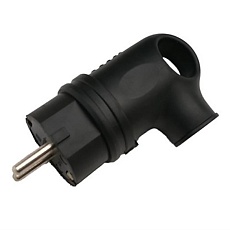 Вилка разборная General GRV-P-16-СE-G-B-IP44, 16А, угловая, с/з, черная, IP44, 1/20/200