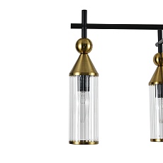 Подвесная люстра Indigo Torazzo 13037/5R Black V000527 2