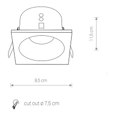 Встраиваемый светильник Nowodvorski Delta 8368 1