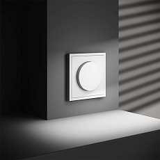 Светорегулятор встраиваемый Voltum S70 поворотно-нажимной 600 Вт, (белый матовый) VLS070302 3