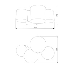 Потолочный светильник TK Lighting 3276 Mona Kids 1