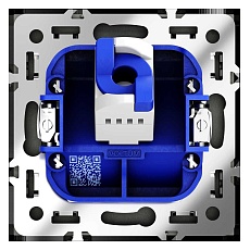 Розетка компьютерная встраиваемая Voltum S70 RJ45 кат.6, (черный матовый) VLS060108 2