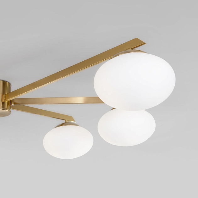 Потолочная люстра Eurosvet Opaline 70220/6 латунь Smart Фото № 2