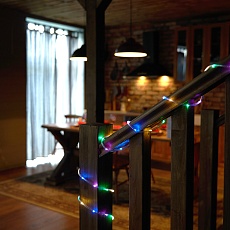 Светодиодная гирлянда Feron CL587 линейная Мини Дюралайт мультиколор с контроллером, 15м, c питанием от сети 220V 51462 4