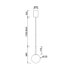 Подвесной светодиодный светильник Mantra Puebla 8887 1
