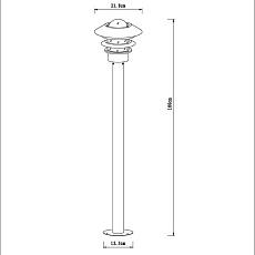 Уличный светильник Lucide Zico 11874/99/30 3
