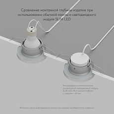 Встраиваемый светильник Denkirs Enkel DK3012-AL 2