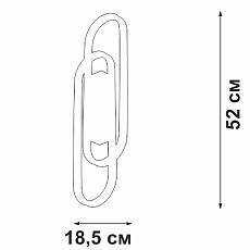 Настенный светильник Vitaluce V3042-1/2A 3
