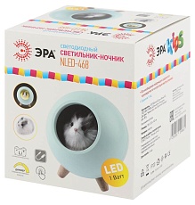 Светильник-ночник ЭРА Хомяк зеленый NLED-468-1W-GR Б0052817  4