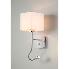 Бра Crystal Lux Paco AP2 Chrome/White 2