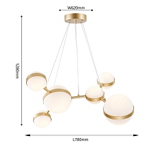 Подвесной светодиодный светильник Favourite Asterismo 4448-6P 1