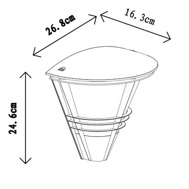 Уличный настенный светильник Lucide Livia 11812/01/30 Фото № 2