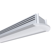 Профиль встраиваемый с рассеивателем серебро 2м. OGM GM-08-12