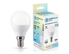 Лампа светодиодная Шар P45 11W 4000K Ambrella light Bulding 451114 1